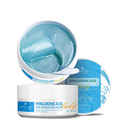 Moisturising Collagen Gel Eye Masks with Hyaluronic Acid & Gold