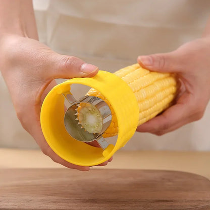 Compact Rotary Corn Thresher Tool for Fast and Clean Kernel Removal