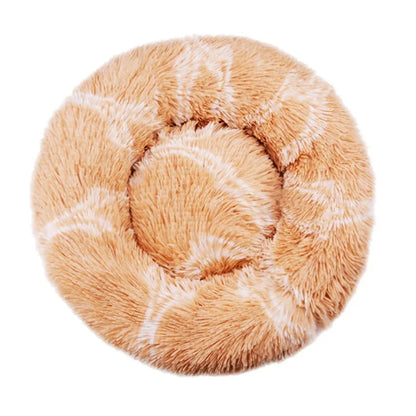 Round Pet Bed for Dogs and Cats Soft Plush