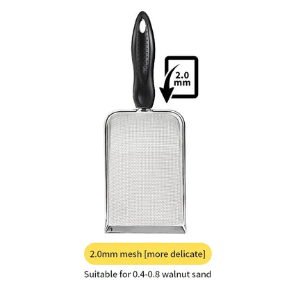 Stainless Steel Cat Litter Scoop Fine Mesh Sifter for Easy Clean-Up