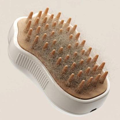 Multi-Function Pet Grooming Brush with Spray and Massage