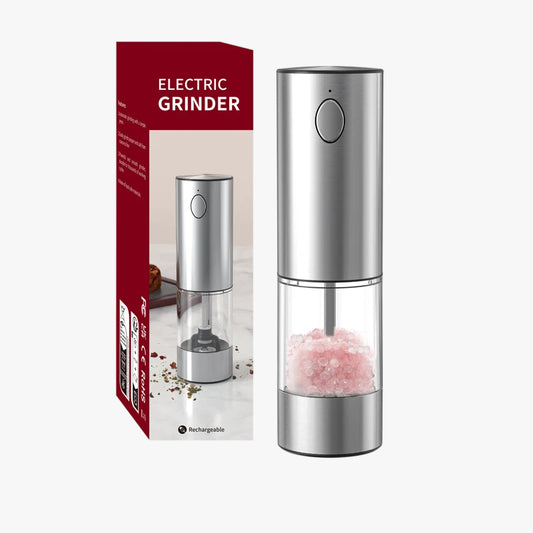 Wireless Electric Salt & Pepper Grinder Stainless Steel Adjustable
