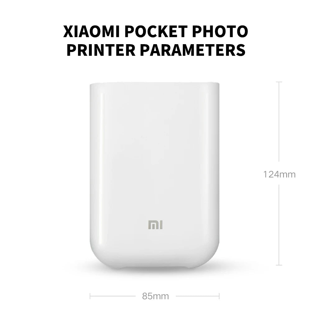 Portable Xiaomi AR Mini Photo Printer with 300DPI Resolution