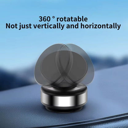 Double-Sided Magnetic Phone Holder with Suction Cup and 360° Rotation