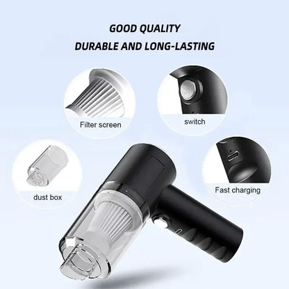 Portable USB Rechargeable Vacuum for Car, Keyboard and Home Use
