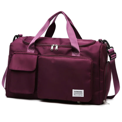 Lightweight Overnight Bag for Women with Dry-Wet Separation and 35L Capacity
