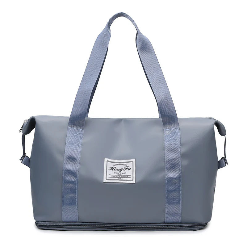 Waterproof Nylon Gym and Travel Tote Bag with Large Capacity