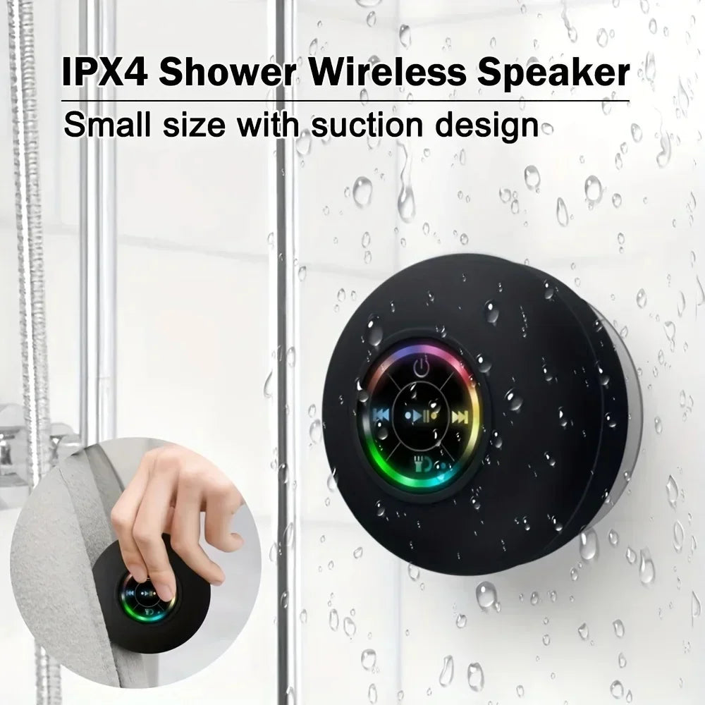 Portable Shower Speaker with Mic, Subwoofer Sound and Bluetooth 5.0