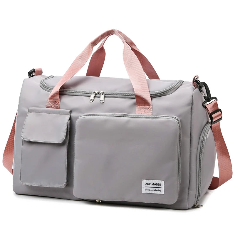 Lightweight Overnight Bag for Women with Dry-Wet Separation and 35L Capacity