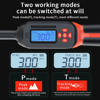High Precision Digital Torque Wrench 1–340Nm for Automotive and Bike Repair Preset, LED, and Audible Alerts