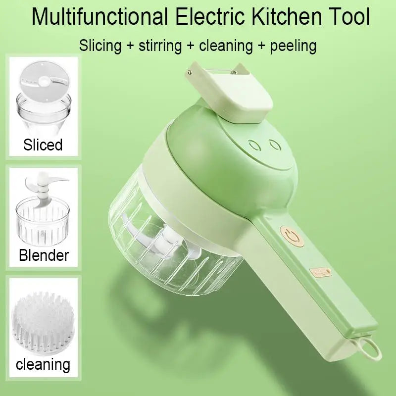 Wireless Food Cutter Set for Vegetables, Fruits and Meat – USB Rechargeable