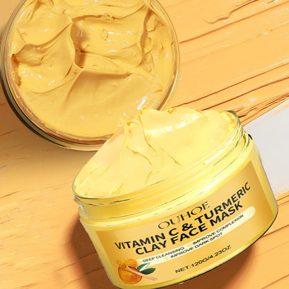 Vitamin C & Turmeric Exfoliating Facial Mask for Deep Pore Cleansing