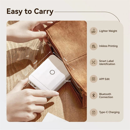 Portable NIIMBOT D110 Label Maker with Tape and App Support