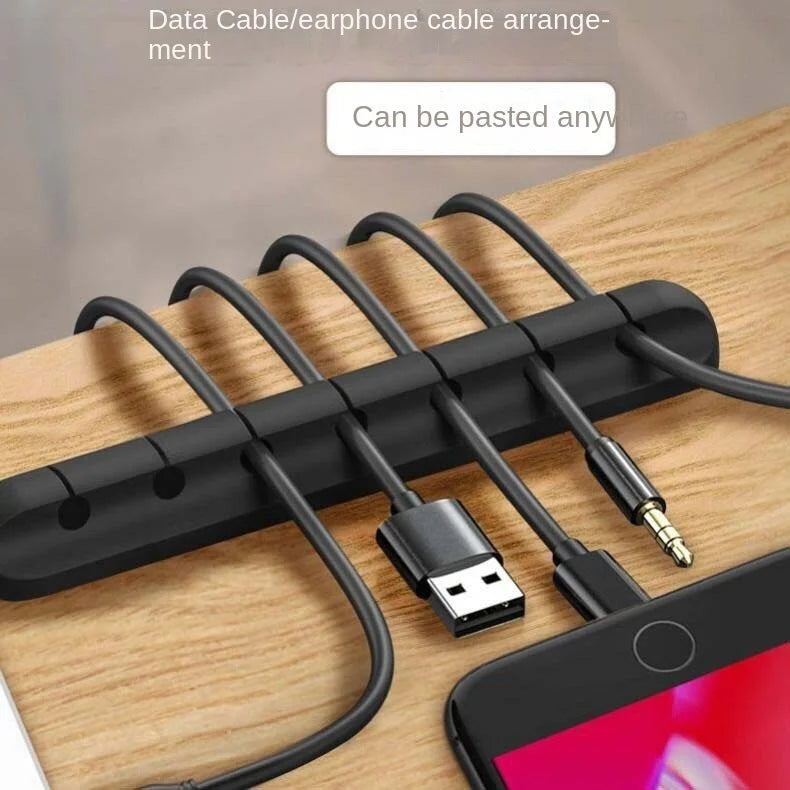Multi-Slot Cord Manager for USB, Headset and Power Cables