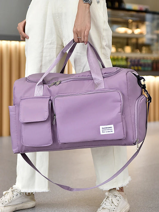 Lightweight Overnight Bag for Women with Dry-Wet Separation and 35L Capacity