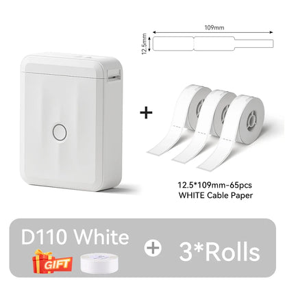 Portable NIIMBOT D110 Label Maker with Tape and App Support