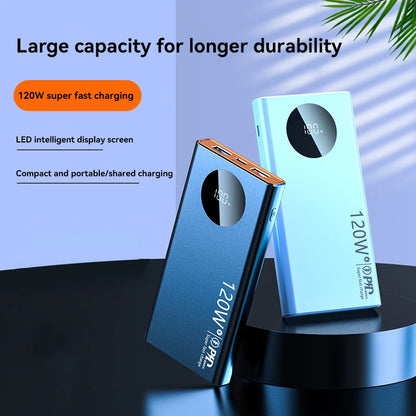 120W 50000mAh Portable Power Bank with Super Fast Charging and LED Display