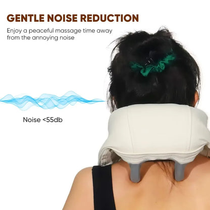 Wireless Neck and Back Massager with Heat, Kneading, and Shoulder Relief