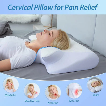 2-in-1 Contour Orthopaedic Neck Support Pillow Memory Foam