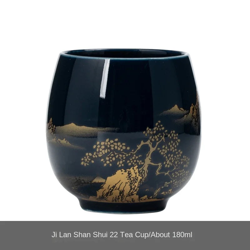 Handmade Japanese-Style Pottery Teacup for Single Serve Brewing