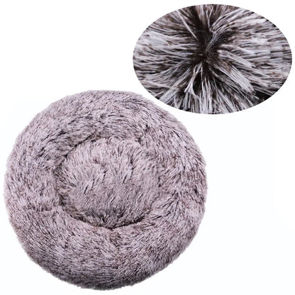 Round Pet Bed for Dogs and Cats Soft Plush