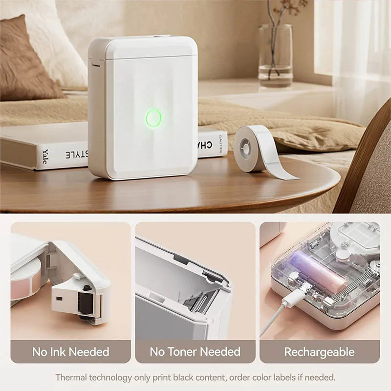 Portable NIIMBOT D110 Label Maker with Tape and App Support