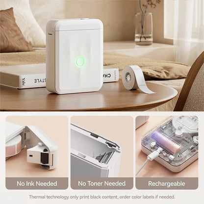 Portable NIIMBOT D110 Label Maker with Tape and App Support
