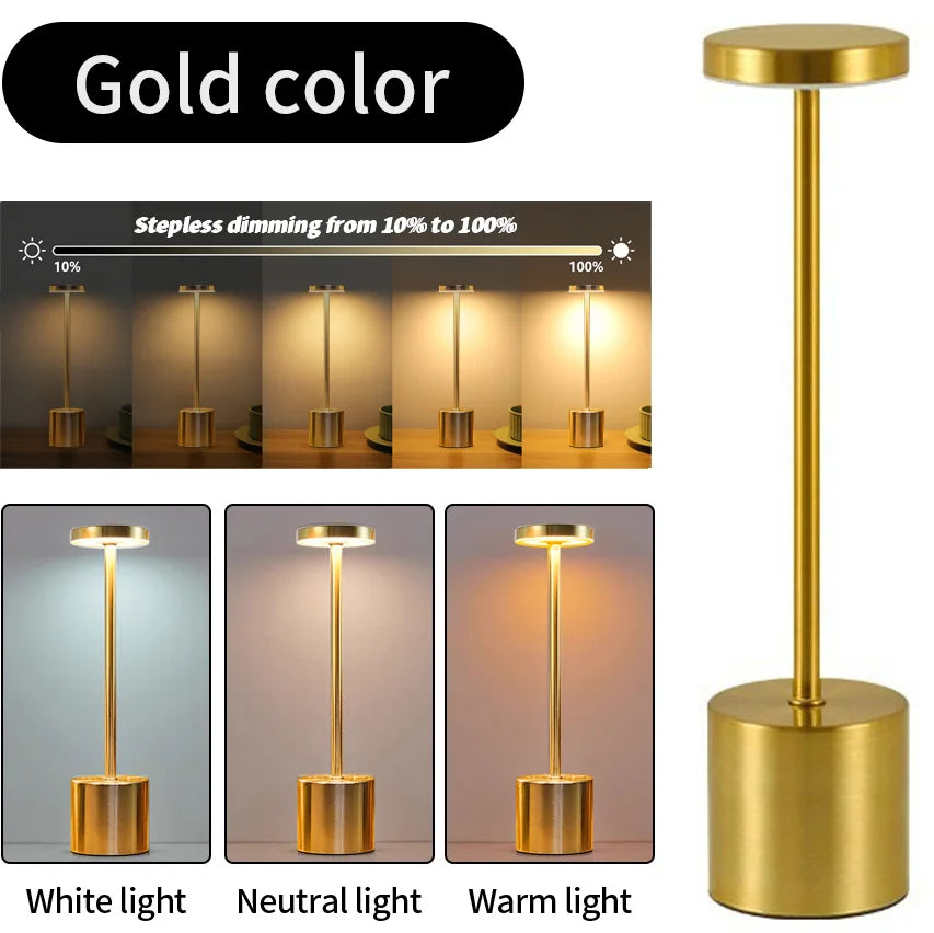 Classic LED Desk Lamp with 3 Colour Modes and Rechargeable Battery