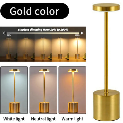 Classic LED Desk Lamp with 3 Colour Modes and Rechargeable Battery
