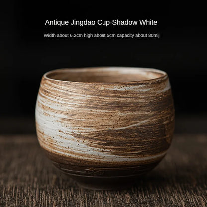 Japanese Style Handmade Stoneware Tea Cup – Ceramic Single Cup