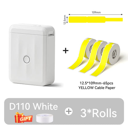Portable NIIMBOT D110 Label Maker with Tape and App Support