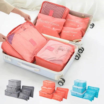 6 Pcs Travel Storage Bags for Clothes, Shoes and Toiletries
