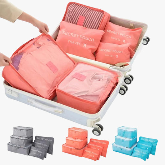 6 Pcs Travel Storage Bags for Clothes, Shoes and Toiletries