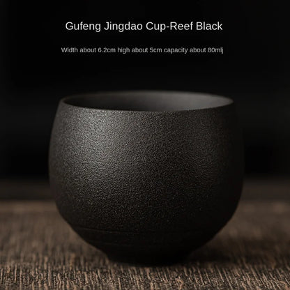 Japanese Style Handmade Stoneware Tea Cup – Ceramic Single Cup