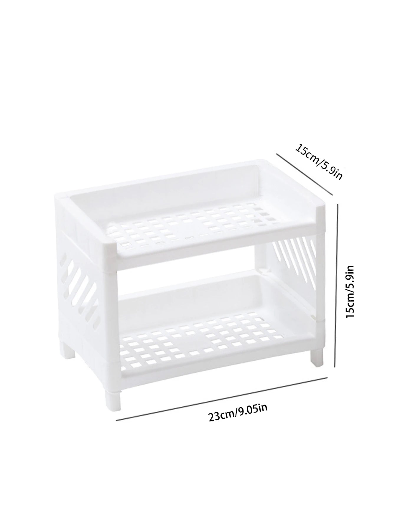 Double Layer Desktop Storage Rack for Office, Cosmetics and Stationery