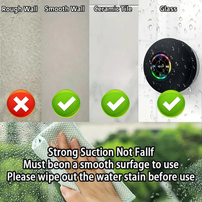 Portable Shower Speaker with Mic, Subwoofer Sound and Bluetooth 5.0