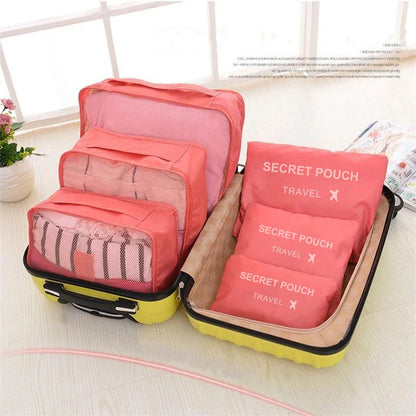 6 Pcs Travel Storage Bags for Clothes, Shoes and Toiletries