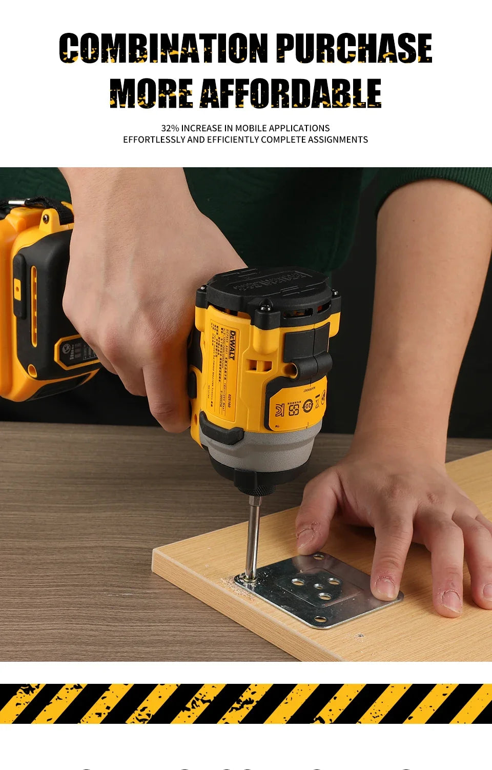 DEWALT Cordless Impact Driver with Brushless Motor and High Torque