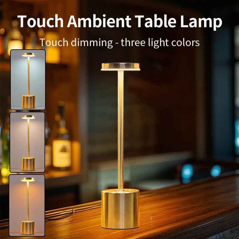 Classic LED Desk Lamp with 3 Colour Modes and Rechargeable Battery
