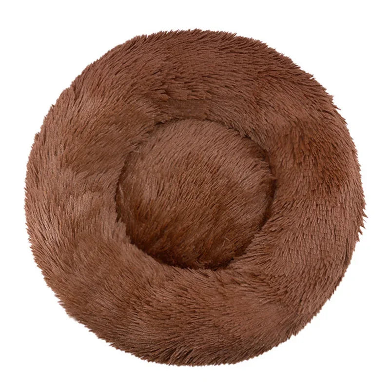 Round Pet Bed for Dogs and Cats Soft Plush
