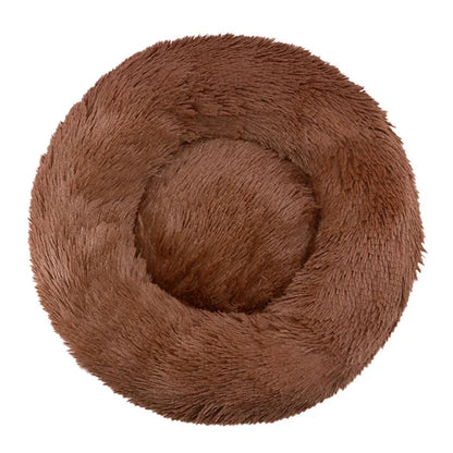 Round Pet Bed for Dogs and Cats Soft Plush
