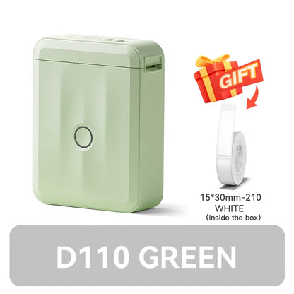 Portable NIIMBOT D110 Label Maker with Tape and App Support