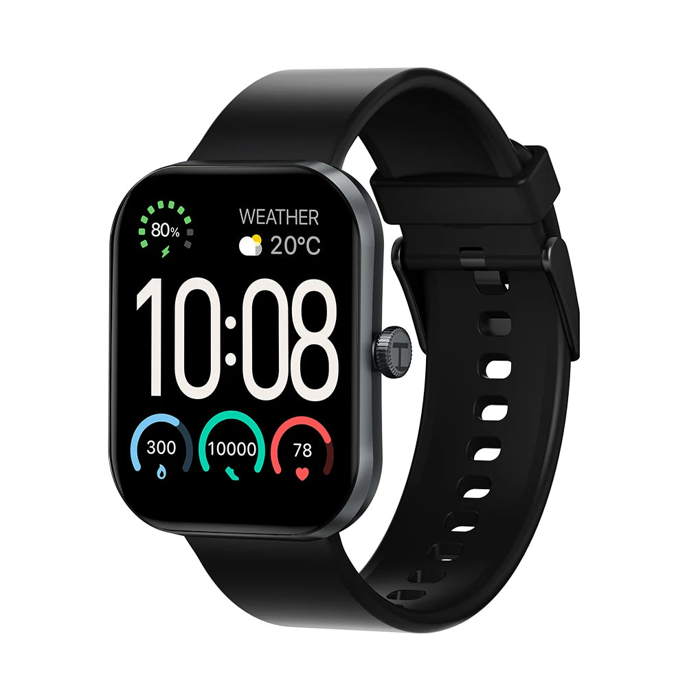 2.01" HD Display Fitness Smartwatch with Voice Assistant and IP68 Waterproof