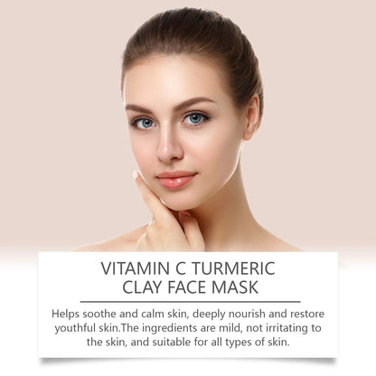 Vitamin C & Turmeric Exfoliating Facial Mask for Deep Pore Cleansing