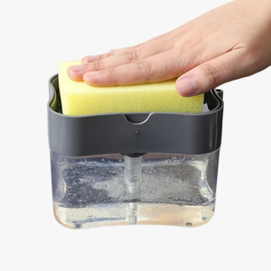 Portable Soap Dispenser for Dishes and Pots Easy-Press Kitchen Cleaning