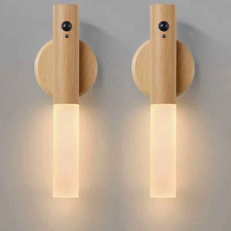 Wireless Motion Sensor Night Lamp LED Magnetic Rechargeable Light for Home
