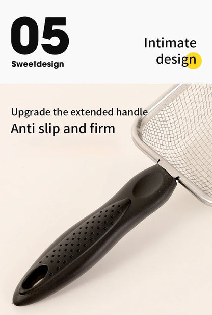 Stainless Steel Cat Litter Scoop Fine Mesh Sifter for Easy Clean-Up