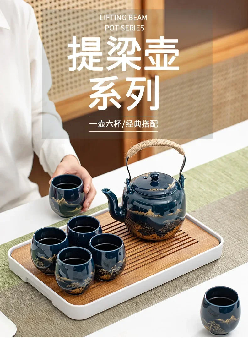 Handmade Japanese-Style Pottery Teacup for Single Serve Brewing