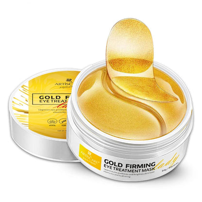 Moisturising Collagen Gel Eye Masks with Hyaluronic Acid & Gold