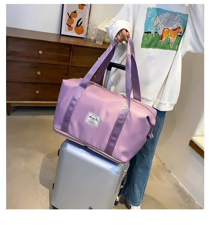 Waterproof Nylon Gym and Travel Tote Bag with Large Capacity